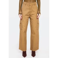 Carpenter Pants With Cargo Pockets - Brown