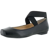 Amazon.com | Jessica Simpson Women&#39;s Mandalaye Square Toe Ankle-Wrap Ballet Flats | Flats