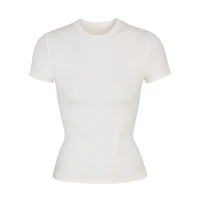 SKIMS Cotton Jersey T-shirt - White - Size 4XL