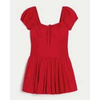 Hollister Sofia Drop-Waist Bubble Skort Dress