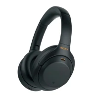 Sony - WH-1000XM4 Wireless Noise-Cancelling Over-the-Ear Headphones - Black