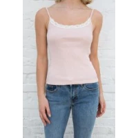 Skylar Lace Ribbed Tank