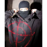 MISSION ZIP HOODIE BLACK