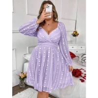 Frenchy Plus Size Wrap Dress