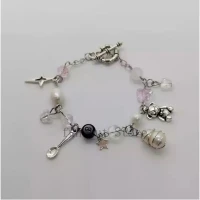 Handmade Fairycore Soft Grunge Bead Bracelet