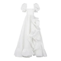 The Ivory Recycled Ruffle Gown