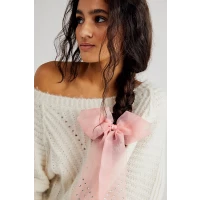 Peggy Sue Sheer Bow by Free People, Blush
