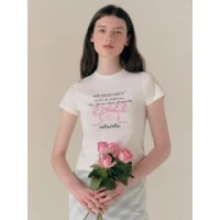 NOUVELLE VAGUE Ribbon T-Shirt (White)