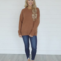 Take My Picture Sweater Brown