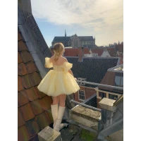 The Baby Banana Puff Dress