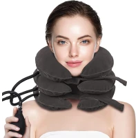Amazon.com: Cervical Neck Traction Device,Portable Neck Stretcher Cervical Traction Provide Neck Support and Neck Pain Relief,Neck Traction Devices for Home Use Neck Decompression (Grey) : Health &amp; Household