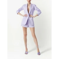 Alice + Olivia - Yuriko Shawl Collar Boyfriend Blazer - Lavender