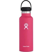 HYDRO FLASK - Water Bottle 532 ml (18 oz) - Vacuum Insulated Stainless Steel Water Bottle with Leak Proof Flex Cap and Powder Coat - BPA-Free - Standard Mouth - Watermelon : Amazon.co.uk: Home &amp; Kitchen