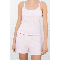 SKYLAR RIBBED EYELET TANK