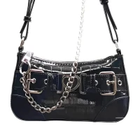 Punk Bag, Sourpuss Gothic Tote Purse Y2K Cool Style Trendy Women C-black