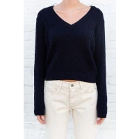 Leigh Cotton Cable Knit Sweater