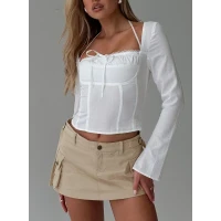 Talgada Long Sleeve Top White