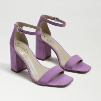 Sam Edelman Daniella Block Heel Sandal Ultra Violet Suede 5.5