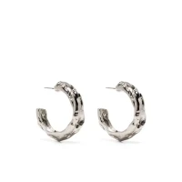 Kenneth Jay Lane sculpted-design hoop earrings