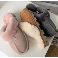 Australian Boots Classic Warm Womens Mini Half Snow Boots Winter Full fur Fluffy furry Satin Ankle Booties