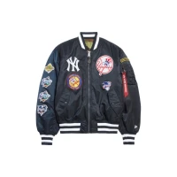 New York Yankees MA-1 Bomber Jacket in Blue