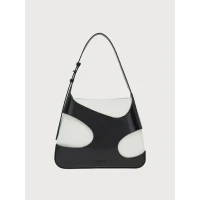 Shoulder bag with cut-out detailing