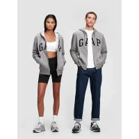 Zip Up Hoodie Grey Oversized