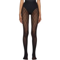 Gucci - Black GG Supreme Tights