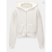 Knit cardigan with zipped hood - pull&bear