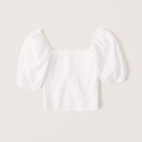 Puff Sleeve Smocked Top