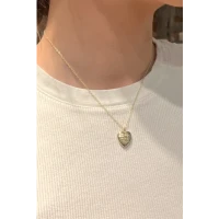 Copper Always On My Mind Heart Necklace
