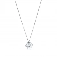 Return to Tiffany® Double Heart Tag Pendant in Silver, Mini