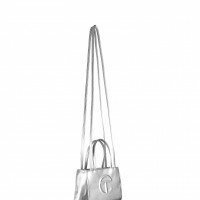 Small Silver Shopping Bag