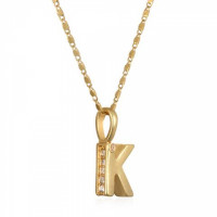 "K" PENELOPE INITIAL TALISMAN NECKLACE
