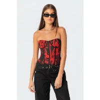 Aly Mesh Corset Top