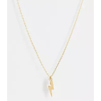 Orelia double lightning ditsy pendant necklace in gold and silver plate | ASOS