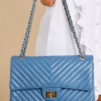 Polished And Poised Blue Bag