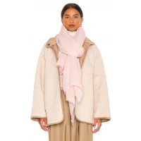 Free People Long Weekend Waffle Scarf in Ballet from Revolve.com