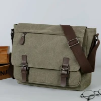 retro canvas messenger bag men large sling bag casual - Temu United Kingdom