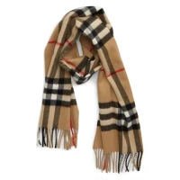 burberry Giant Icon Check Cashmere Scarf in Archive Beige at Nordstrom