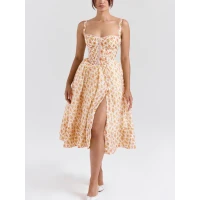KELLY Royal Rose Floral Print Corset Dress | Nordstrom