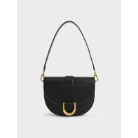Black Gabine Saddle Bag