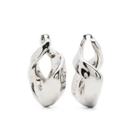 Alexander McQueen twisted hoop earrings