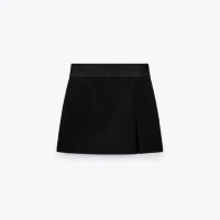 Skort with slit detail