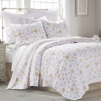 Snowglobe 3-Piece Reversible Quilt Set