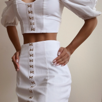 Eden Skirt - White