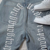 Ripped Hip Hop Hole Embroidery Jeans