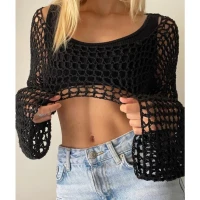 Crop Kint Black