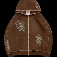Gamer 2.0 zip hoodie chocolate