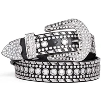 Fashion Leather Belt Women Rhinestone Belt,Diamond Belts Western Cowgirl Bling Studded Waist Belt for Jeans Pants : Amazon.co.uk: Clothing